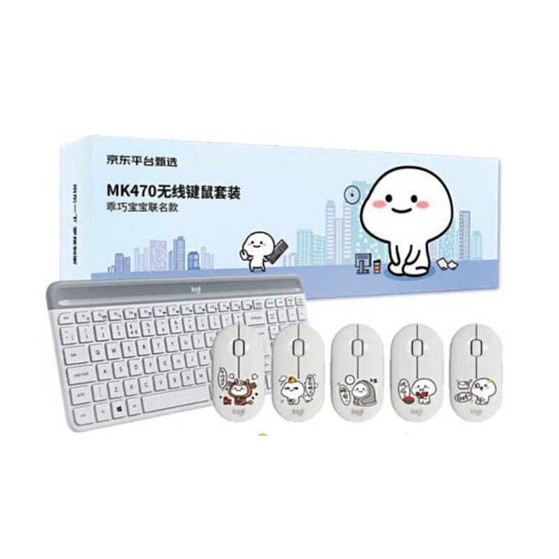Logitech MK470 Cutie Keyboard - ست ماوس و کیبورد لاجیتک MK470