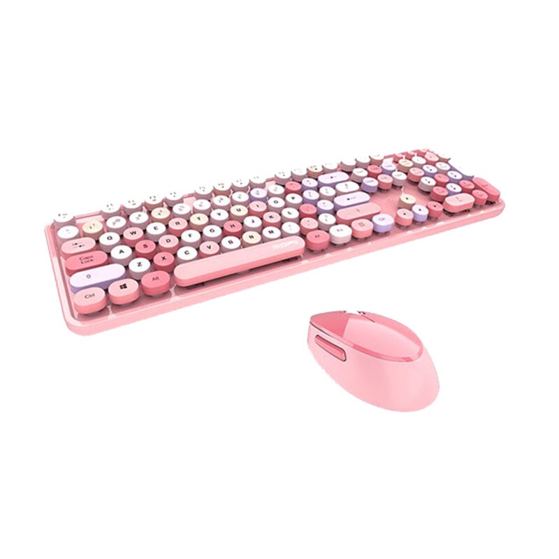 Mofii Sweet Wireless Mouse & Keyboard - ماوس و کیبورد Mofii Sweet بی سیم صورتی 1