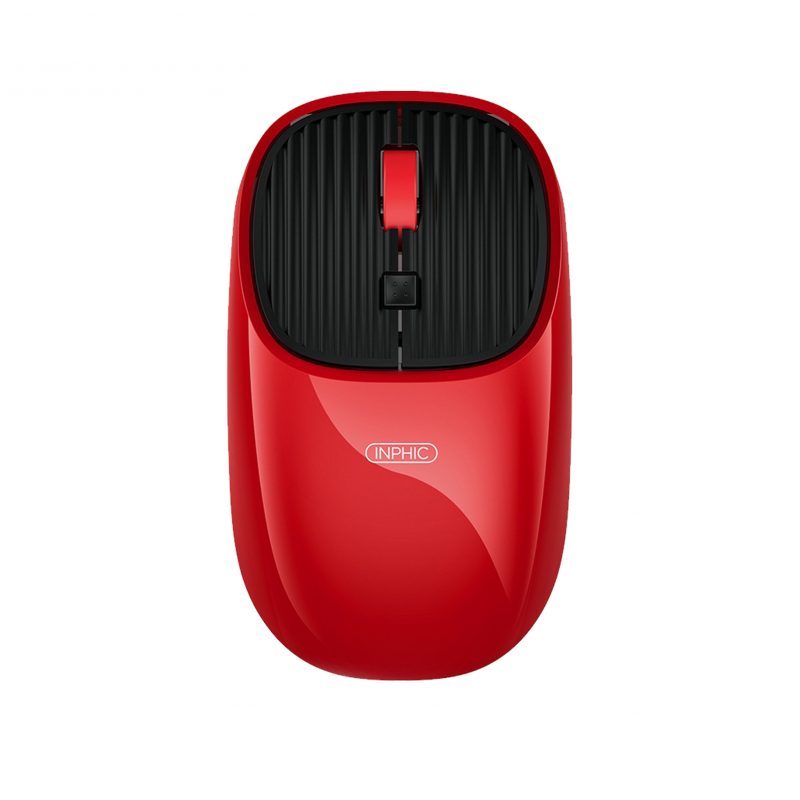inphic e8 red wireless mouse