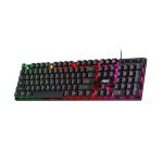 کیبورد ممبرین گیمینگ AOC KB121 RGB Luminous رنگ مشکی Mixed Color