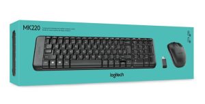 جعبه بسته بندی ست ماوس و کیبورد بی سیم لاجیتک Logitech MK220