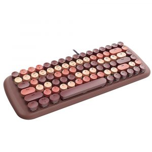 Mofii Candy Chocolate Brown Membrane Wireless BT Girl Keyboard (6)