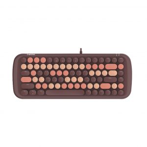 Mofii Candy Chocolate Brown Membrane Wireless BT Girl Keyboard